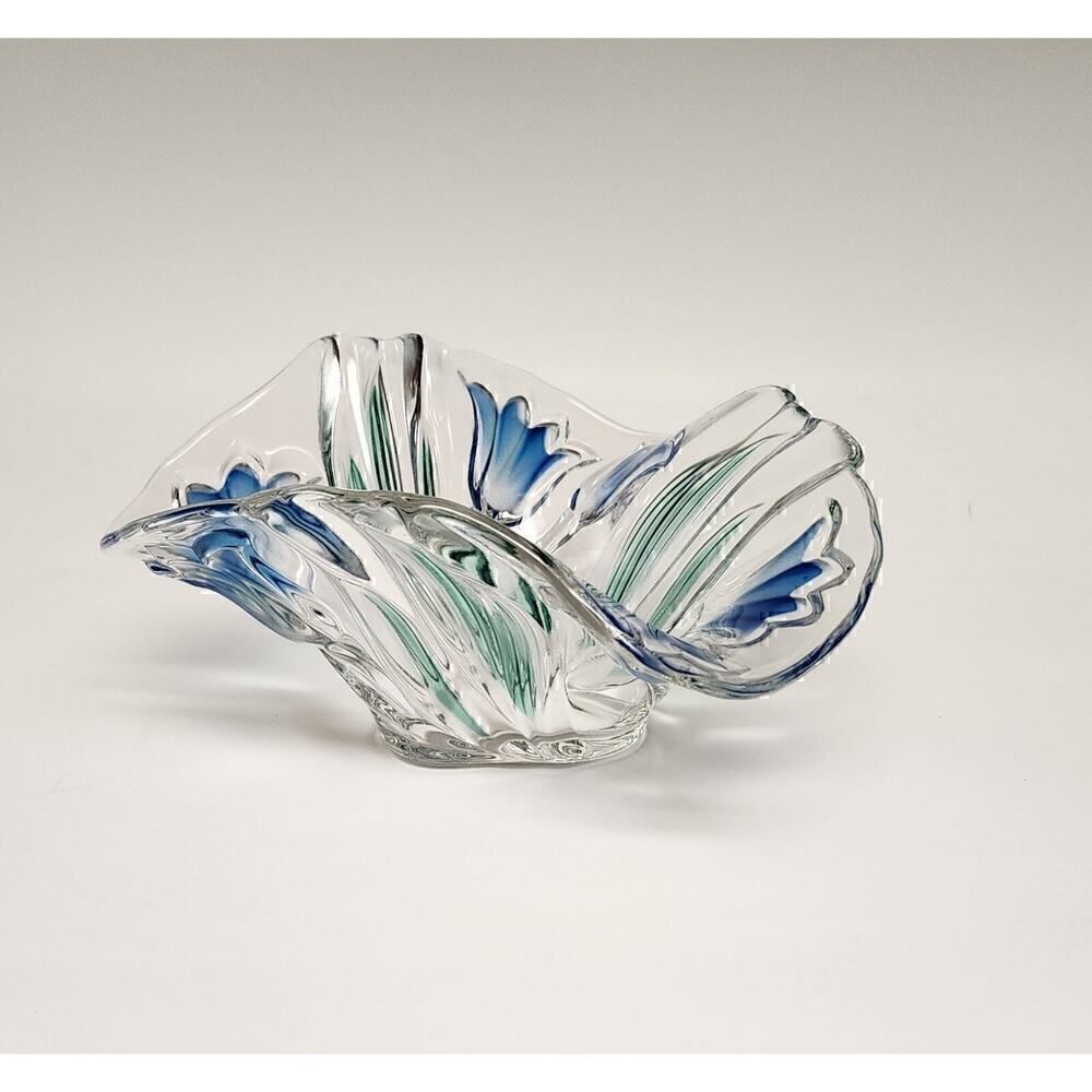 MIKASA Vintage Green Blue7" Handerchief Bowl